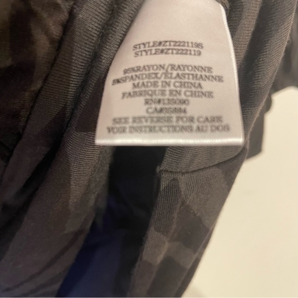 NEW Z Supply zebra print Top Clara Tropical Wrap Top Black Blouse Safari Evereve - Picture 7 of 11